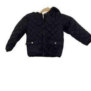 petit bateau navy blue classic diamond quilted puffer jacket 4 yrs unisex